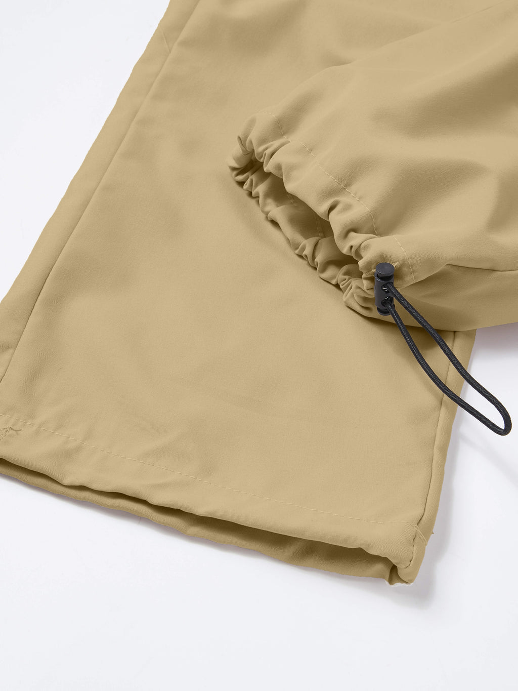 Women's Wide Leg Cargo Pants Elastic Waist Drawstring Multiple Pockets Loose Comfy Casual Trousers for Street Style Hiking Jogging Daily Wear All Season Beige Black Dark Gray Khaki XS-XXL
