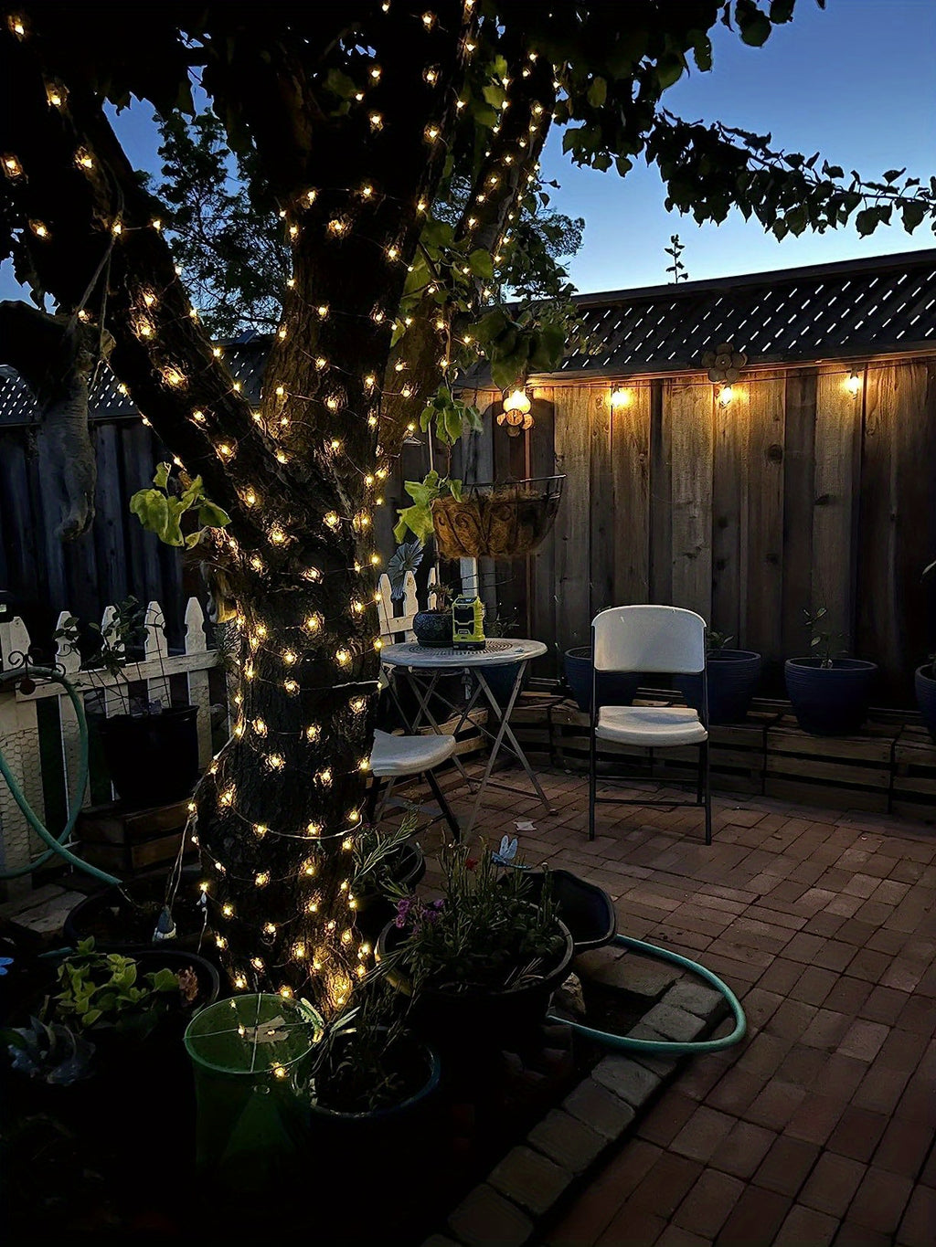 Solar String Lights Outdoor 2 Pack – 300 LED 104FT Copper Wire Fairy Lights, 12 Modes, IP65 Waterproof, Warm White for Garden Yard Tree Patio Wedding Christmas Party