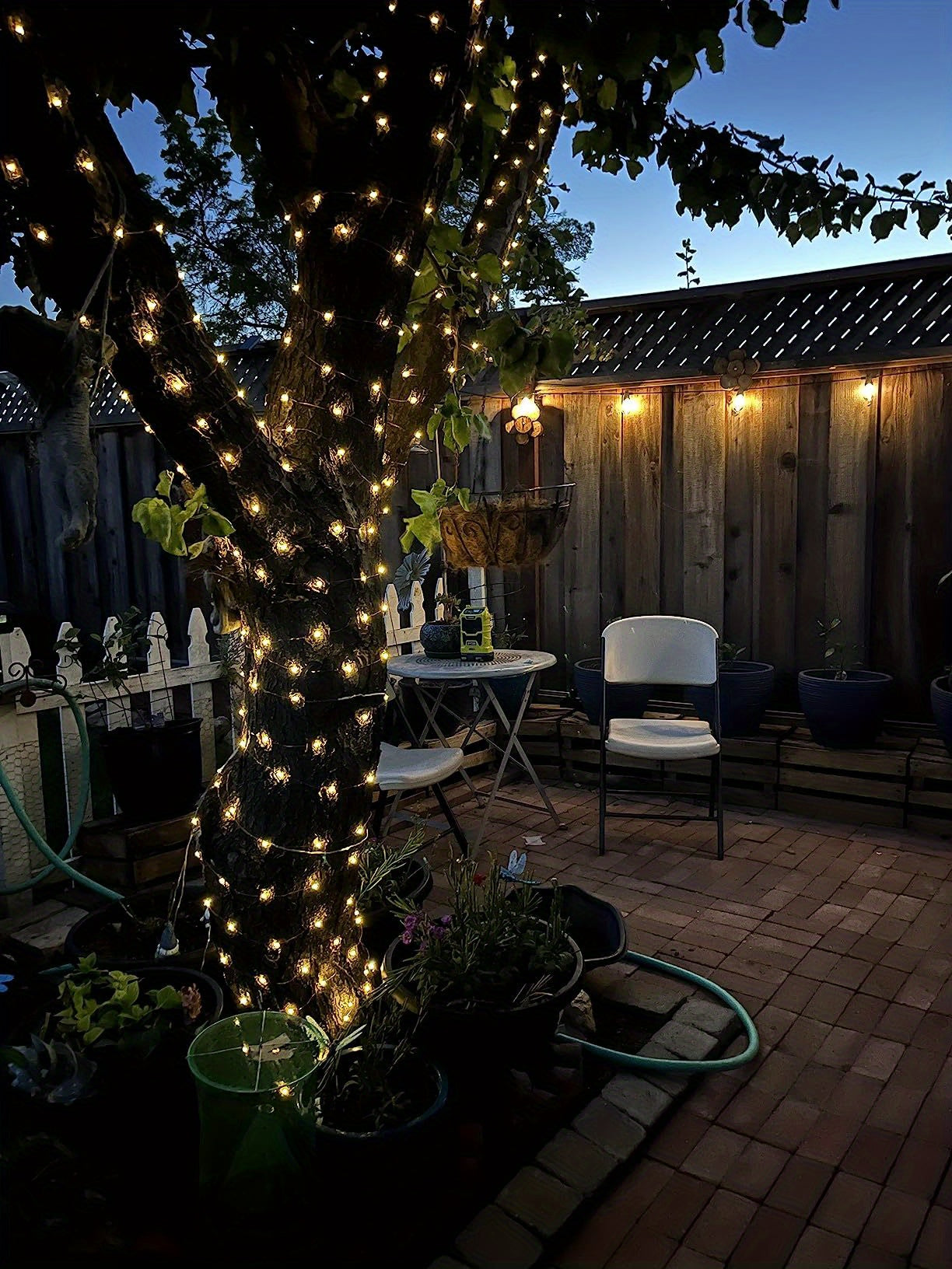 Solar String Lights Outdoor 2 Pack – 300 LED 104FT Copper Wire Fairy Lights, 12 Modes, IP65 Waterproof, Warm White for Garden Yard Tree Patio Wedding Christmas Party