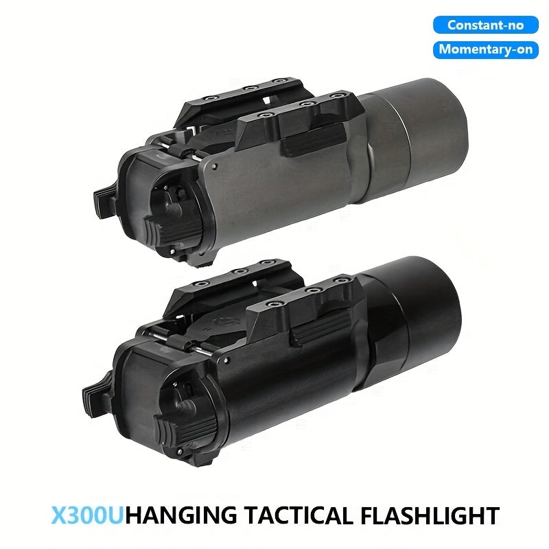 Tactical Flashlight X300U 500 Lumens LED – Picatinny Rail Mount Weapon Light for Hunting Rifle Pistol Airsoft Scout Light High-Power White Light Outdoor Tactical Gear Black Desert Tan