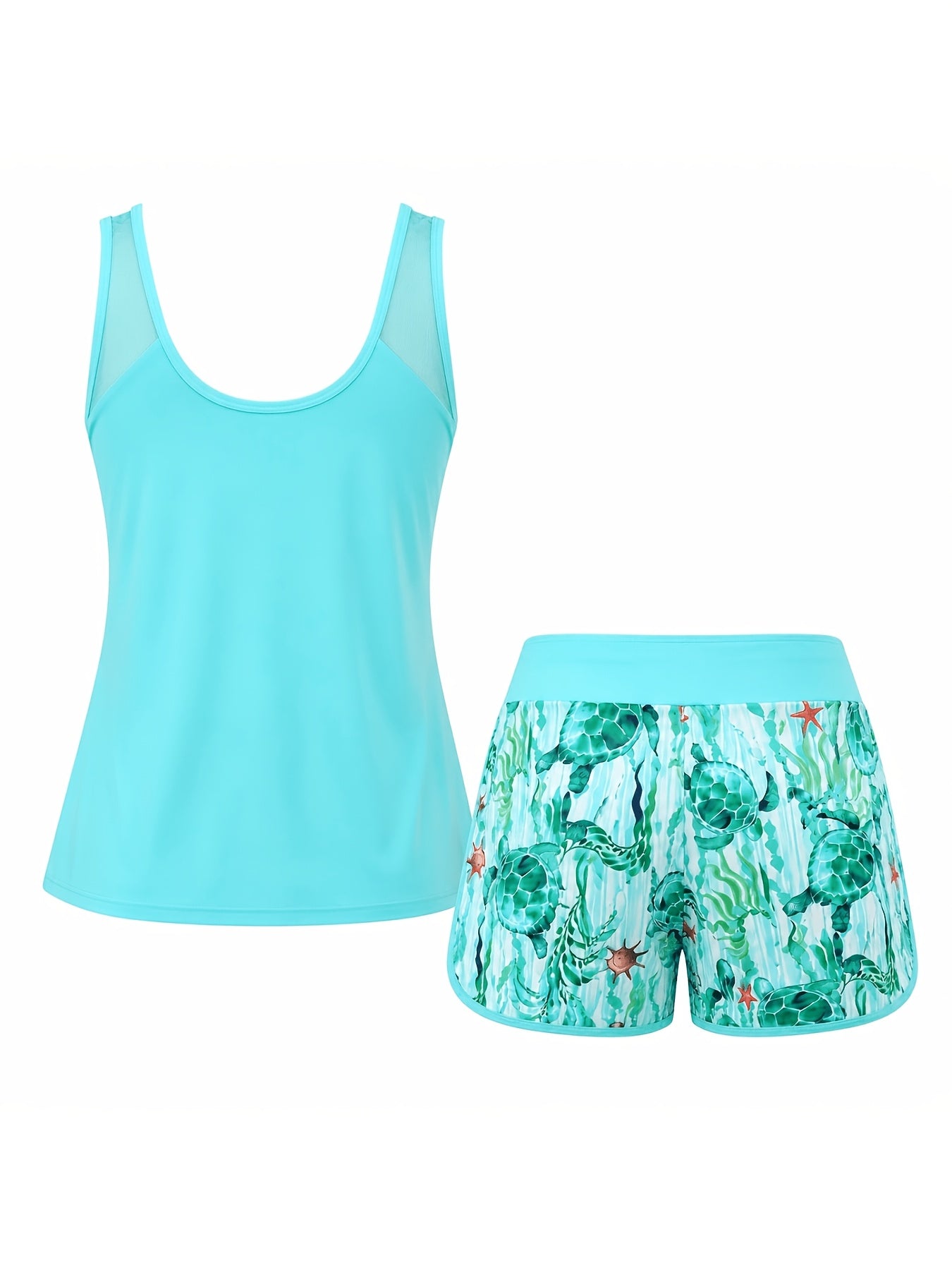 Women's Two-Piece Swimsuit & Beach Set - Stylish Bikini Cover Up for Summer Beach Vacation Holiday Pool Party S-XXL