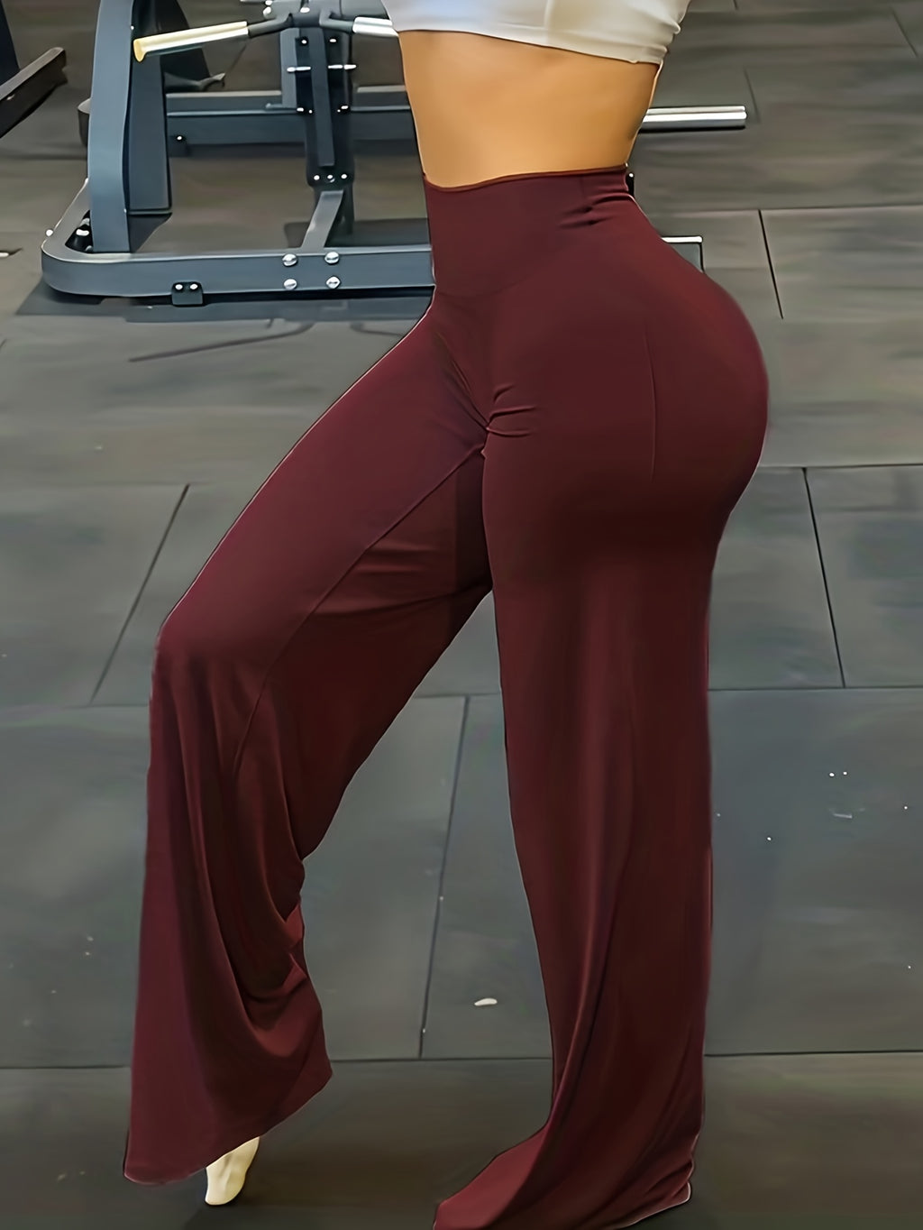 Wide Leg Yoga Pants for Women High Waist Buttery Soft Flare Leggings Plus Size Stretchy Workout Pants for Gym Fitness Training Casual Wear All Season S M L XL