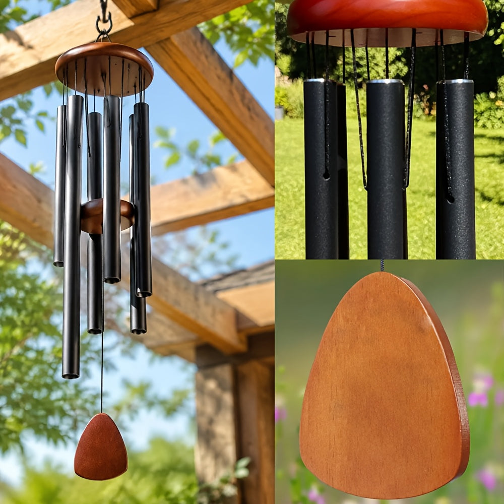 Deep Tone Wind Chime Outdoor Large Metal Tubes Soothing Sound for Garden Patio Porch Home Decor Gift