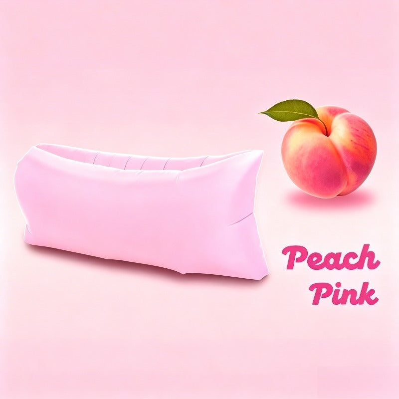 Inflatable Lounger Sofa Bed 1-Person Portable Foldable Air Cushion with Storage Bag for Camping Beach Outdoor Relaxation 6 Colors