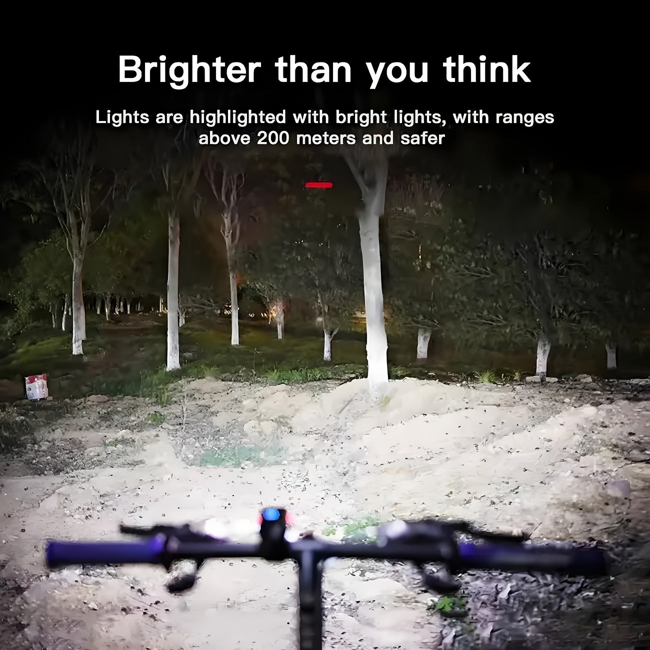 USB Rechargeable Bike Light Set Front & Rear – 1500 Lumen LED Bicycle Light Type-C Fast Charging 6+4 Modes Waterproof Safety Cycling Lamp for Night Riding Commuting Camping – 1/2/3 Pack