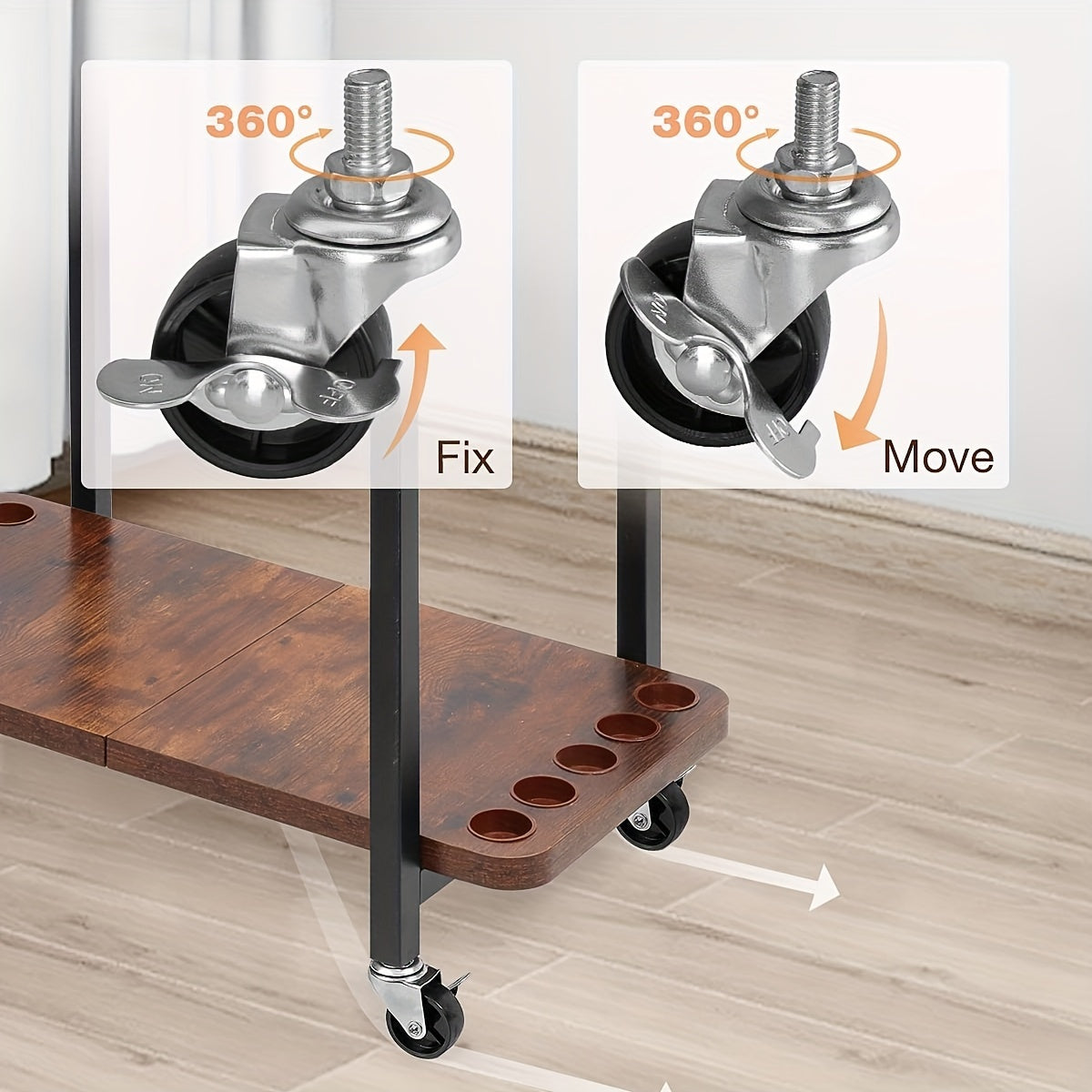 Fishing Rod Holder for Garage Wall Mount Rotating Tackle Storage Rack – Holds Up to 10 Rods, Fishing Gear Organizer for Men, Pole Rod Rack for Garage, Basement & Shed