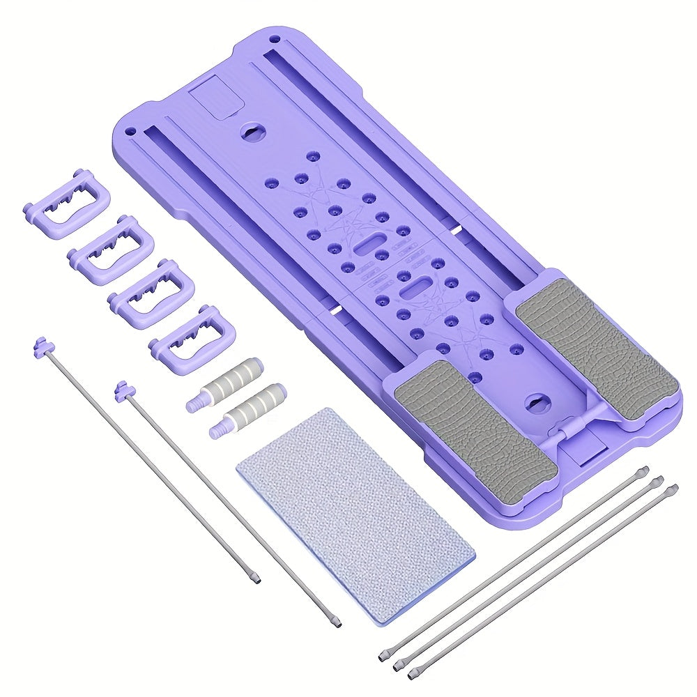 9-in-1 Portable Pilates Reformer Board – Multifunctional Ab Wheel Push-Up Exercise Equipment for Home Gym Full Body Core Training Muscle Toning, Gift for Her Him