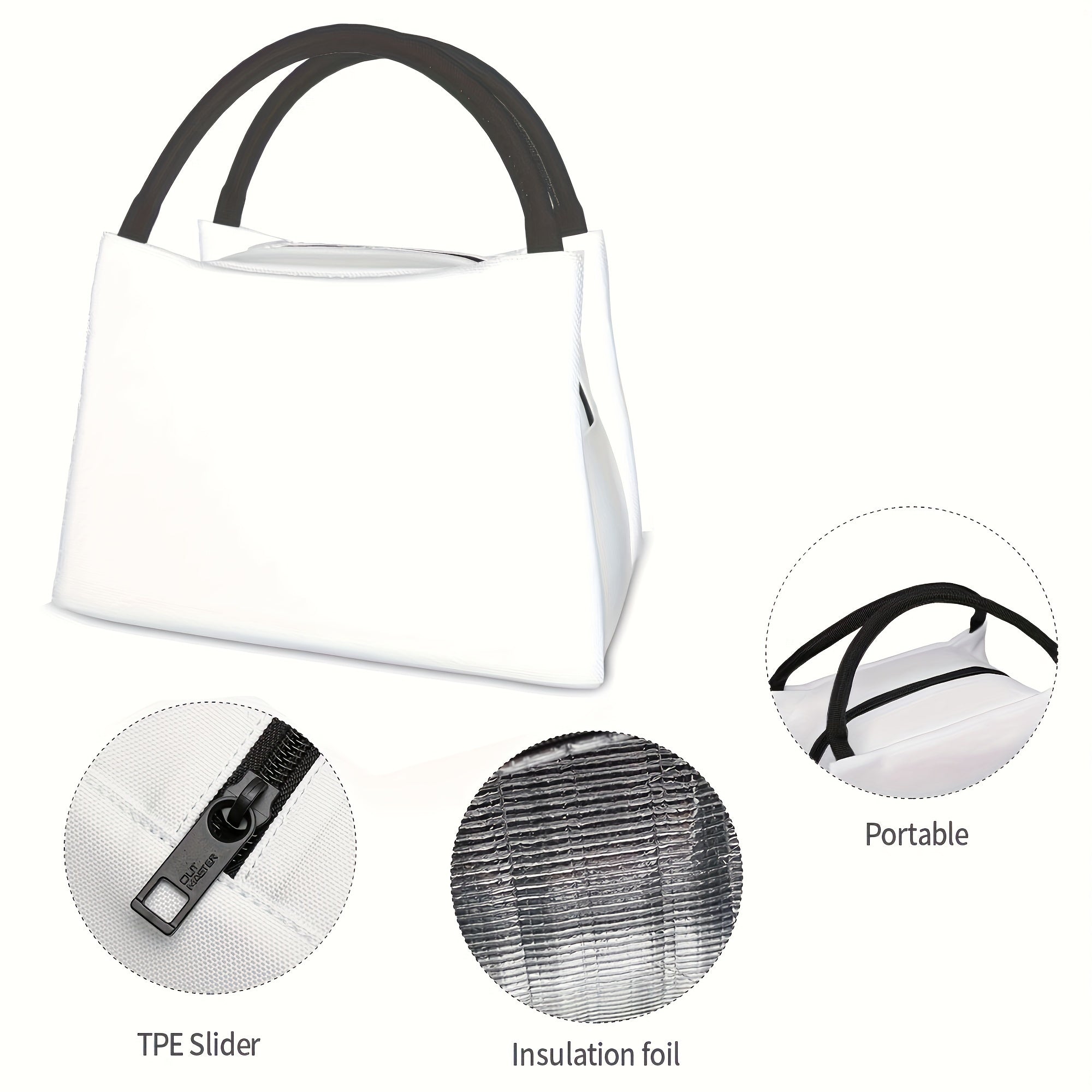 Bohemian Insulated Cooler Bag Lunch Tote 11x6.5x7 In – Portable Reusable Thermal Bag for Women Camping Picnic Beach Office Outdoor Home