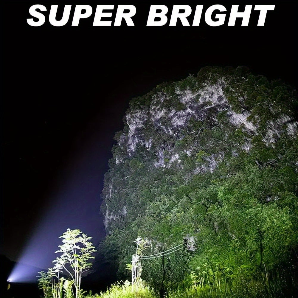 COB LED Headlamp 4-Pack Rechargeable USB 500mAh Magnetic Base Super Bright Long Range Hard Hat Clip Hands-Free for Camping Hiking Fishing Cycling Tactical