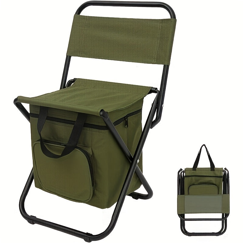 Folding Camping Chair Lightweight Portable with Backrest & Carry Bag – Heavy Duty Outdoor Seat for Camping Hunting Fishing Hiking Beach Picnic – Compact Collapsible Camp Chair for Adults Green Camo Blue