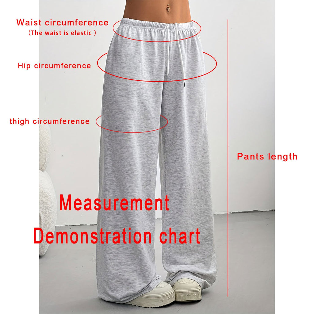 Women's Wide Leg Sweatpants 2-Pack Elastic Waist Loose Casual Joggers with Pockets for Workout Training Loungewear All Season S M L XL XXL Mixed Colors