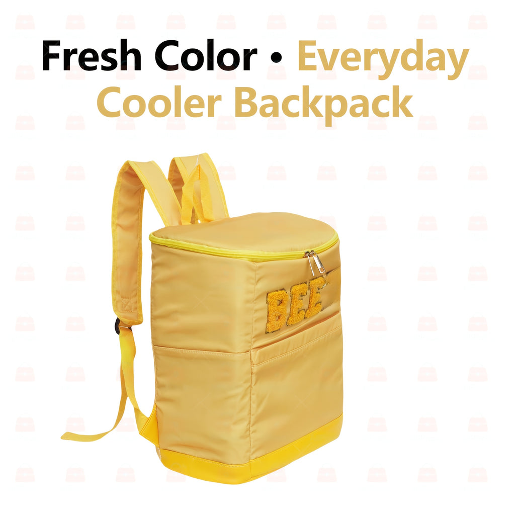Insulated Cooler Backpack 30-Can Leopard Print Nylon Portable Cooler Bag with Mesh Pockets Adjustable Straps for Beach Camping Picnic Outdoor Travel Daily Use