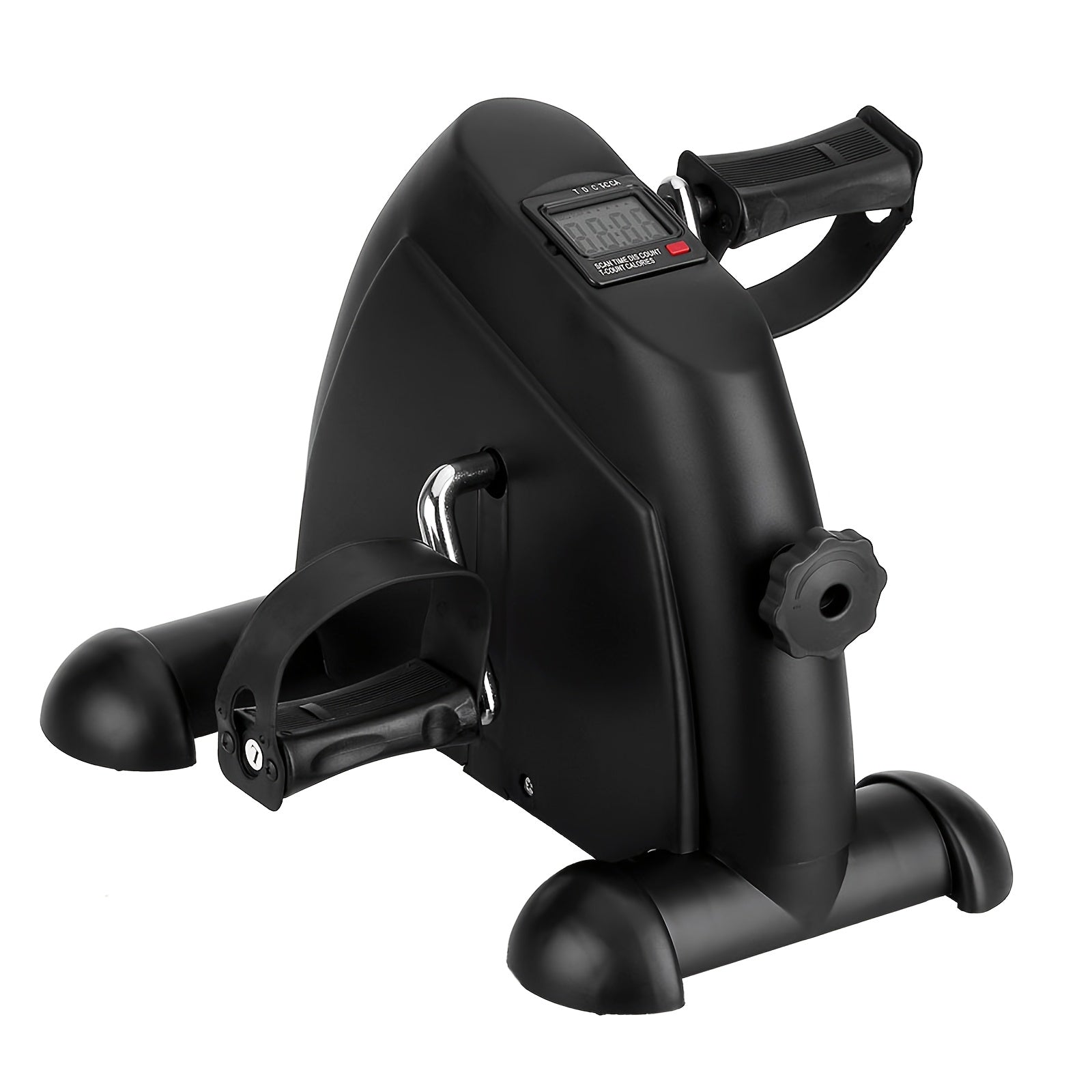 Under Desk Bike Pedal Exerciser with LCD Screen Portable Mini Exercise Bike Adjustable Resistance Arm Leg Workout for Home Office Travel Seniors Rehabilitation