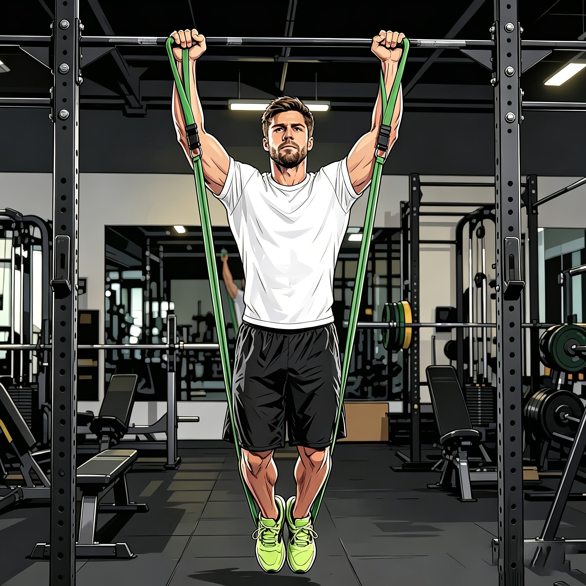 Pull Up Resistance Bands Set 3 5 Pack – Assisted Pull Up Bands for Men Women Muscle Training Stretching Powerlifting Calisthenics Body Workout Recovery Home Gym