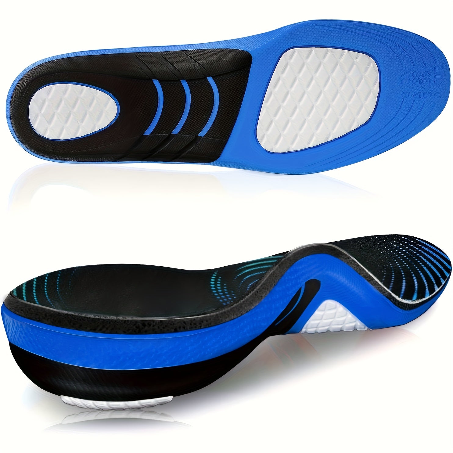 Arch Support Insoles for Plantar Fasciitis & Flat Feet – Heavy Duty Shoe Inserts for Men & Women, 300+ LBS Support, Gel Cushion Insoles for Work Boots, Running, Hiking, Standing All Day Comfort