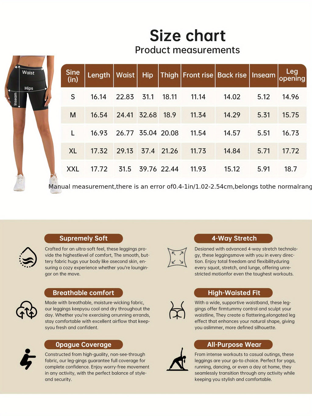 Women's High Waisted Yoga Shorts Butt Lifting Tummy Control, 88% Polyester Stretch Workout Shorts for Running Cycling Fitness, Casual Athletic Shorts Sizes S-XXL Black Dark Gray