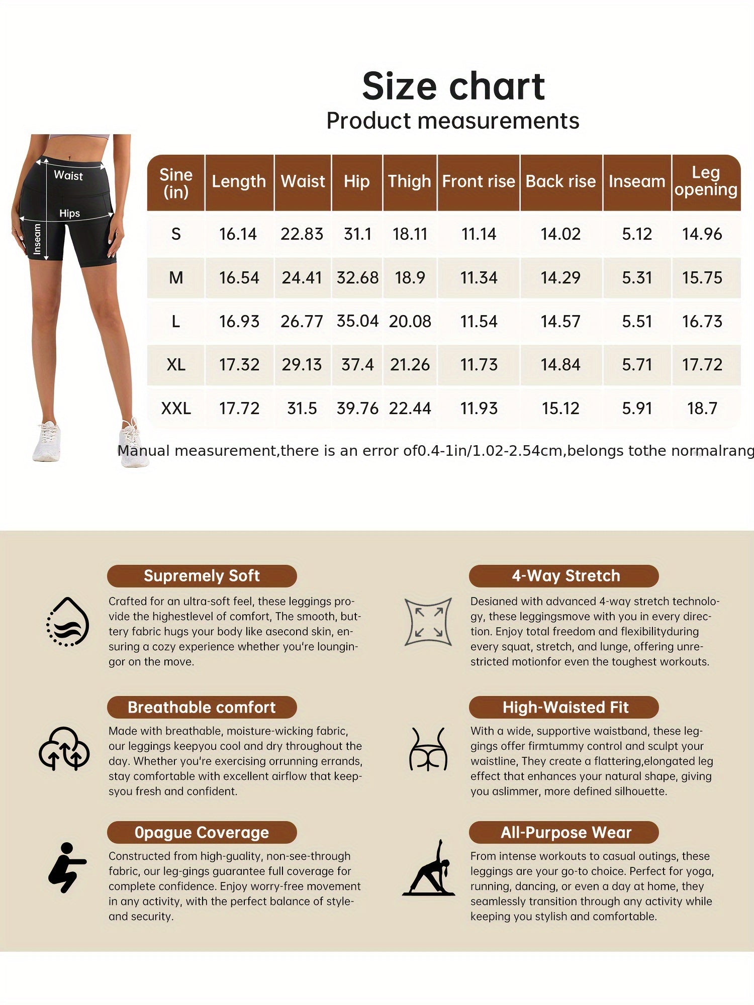 Women's High Waisted Yoga Shorts Butt Lifting Tummy Control, 88% Polyester Stretch Workout Shorts for Running Cycling Fitness, Casual Athletic Shorts Sizes S-XXL Black Dark Gray