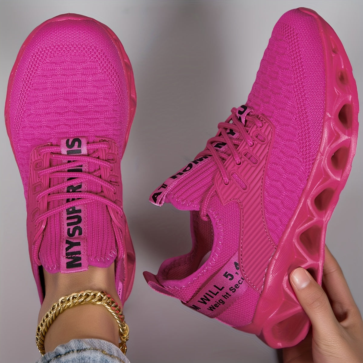 Women's Sneakers Athletic Running Shoes Lightweight Breathable Mesh Tennis Shoes Lace-Up Walking Shoes Casual Workout Shoes for Women Multiple Colors US 6-17.5