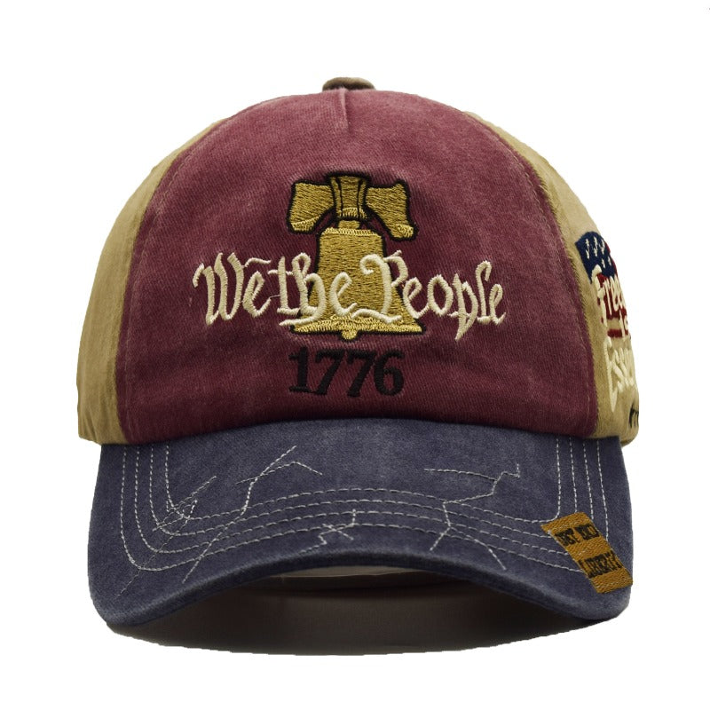 Embroidered Baseball Cap Vintage Water Washed Hat for Men and Women Adjustable Unisex Trendy Dad Hat 2025