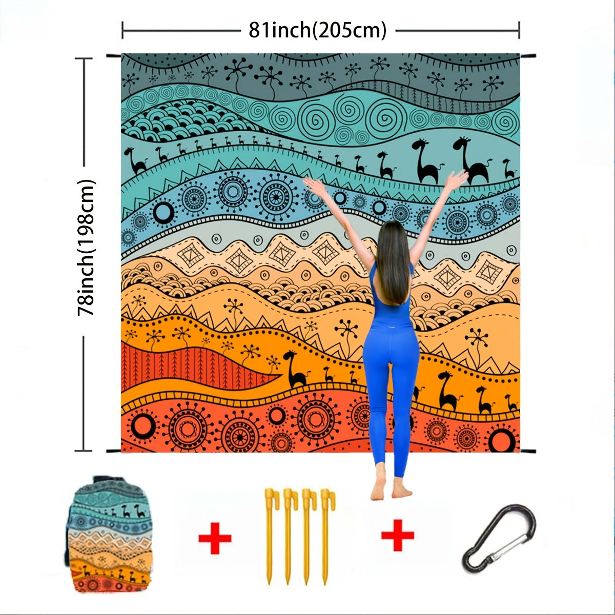Sand-Free Beach Blanket Oversized – Quick-Dry Lightweight Sandproof Mat for Beach, Camping, Picnic & Travel | Fits 2–10 Adults | Multiple Styles & Sizes