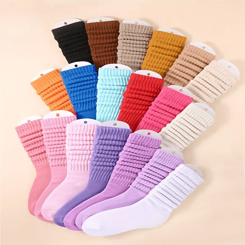 Women's Socks 14 Pairs Loose Soft Thick Mixed Color – All-Season Sports Leisure Machine Washable Cute Gift for Christmas Halloween Birthday