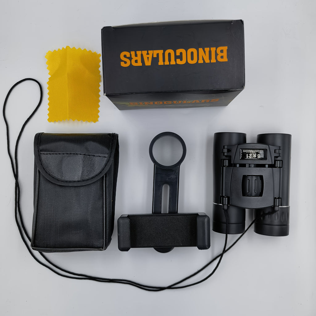 8x21 Mini Pocket Binoculars Compact Lightweight with Fully Coated Lens – Folding Binoculars for Hiking Bird Watching Travel Concert Theater Opera & Outdoor Adventures