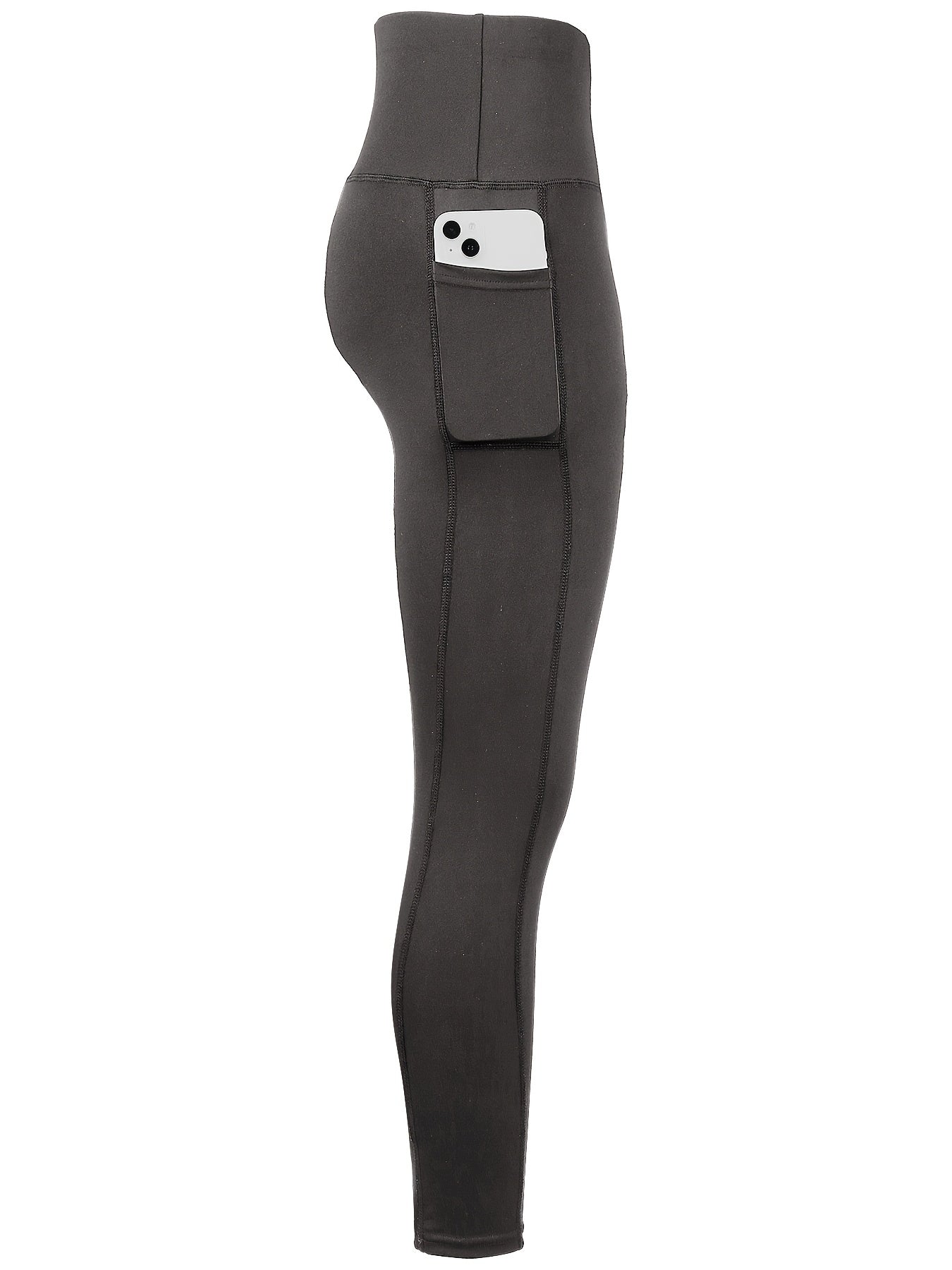 High Waisted Yoga Pants for Women with Pockets High Stretch Solid Color Athletic Leggings for Running Gym Workout Training XS-XXL
