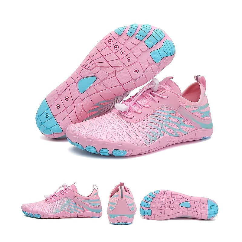 Women's Breathable Wide Fit Training Shoes – Buckle Closure EVA Cushion Rubber Sole Athletic Sneakers for Gym, Outdoor & Daily Wear US 6-11