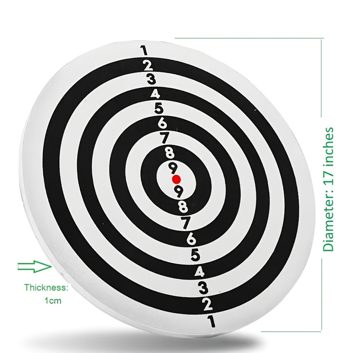 17 Inch Dart Board Set Double Sided Flocking Dartboard Solid Alloy Frame with 12 Darts for Family Games Office Bar Professional Competition Home Entertainment