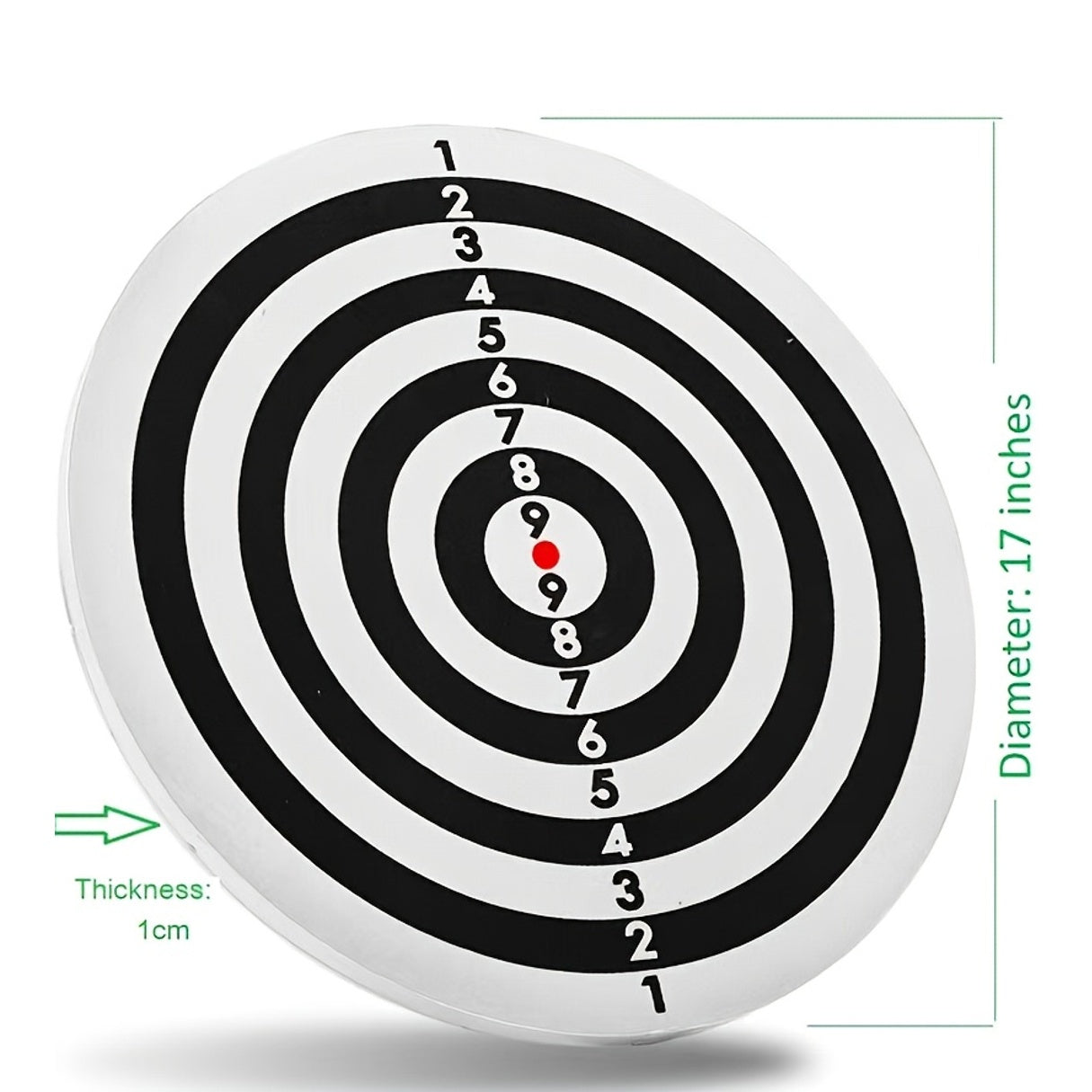 17 Inch Dart Board Set Double Sided Flocking Dartboard Solid Alloy Frame with 12 Darts for Family Games Office Bar Professional Competition Home Entertainment