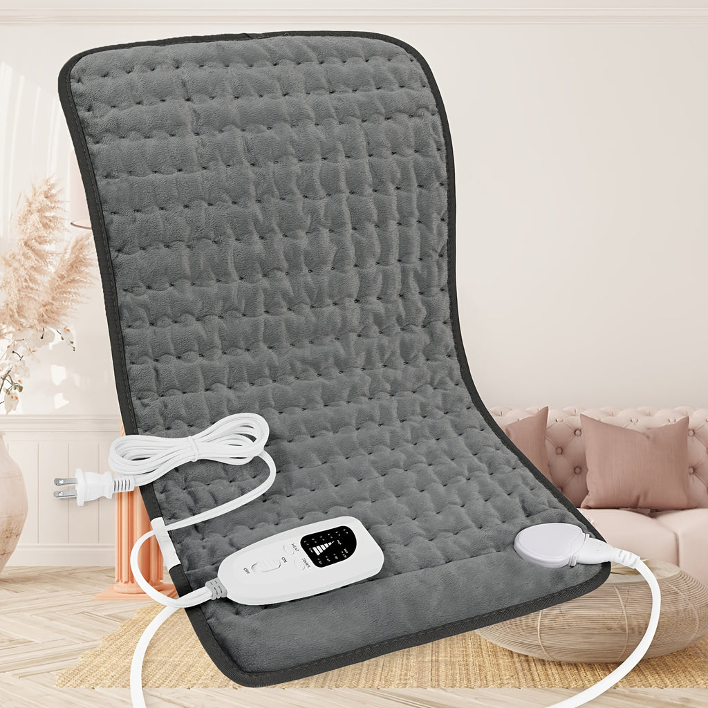Electric Heating Pad Extra Large 24x12 – 6 Heating Levels Up to 140°F, Auto Shut-Off, Machine Washable, Portable Pad for Back, Neck, Shoulder, Knee & Leg Pain Relief | Holiday Gift for Parents