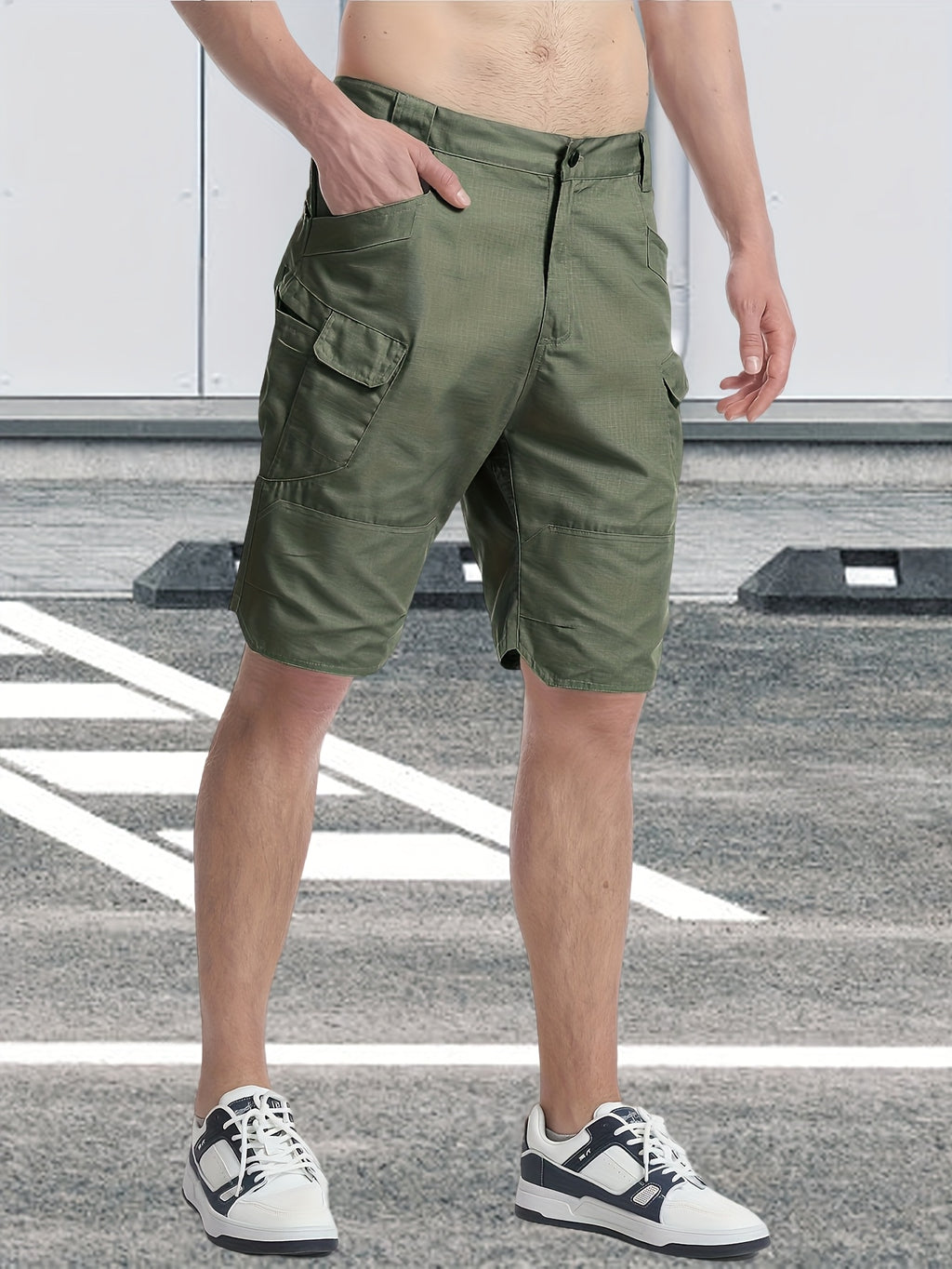 Men's Cargo Shorts Breathable Quick Dry Tactical Work Shorts Multi-Pocket S-XXXL – Outdoor Hiking Fishing Camping Military Style Shorts for Men Black Khaki Grey Green
