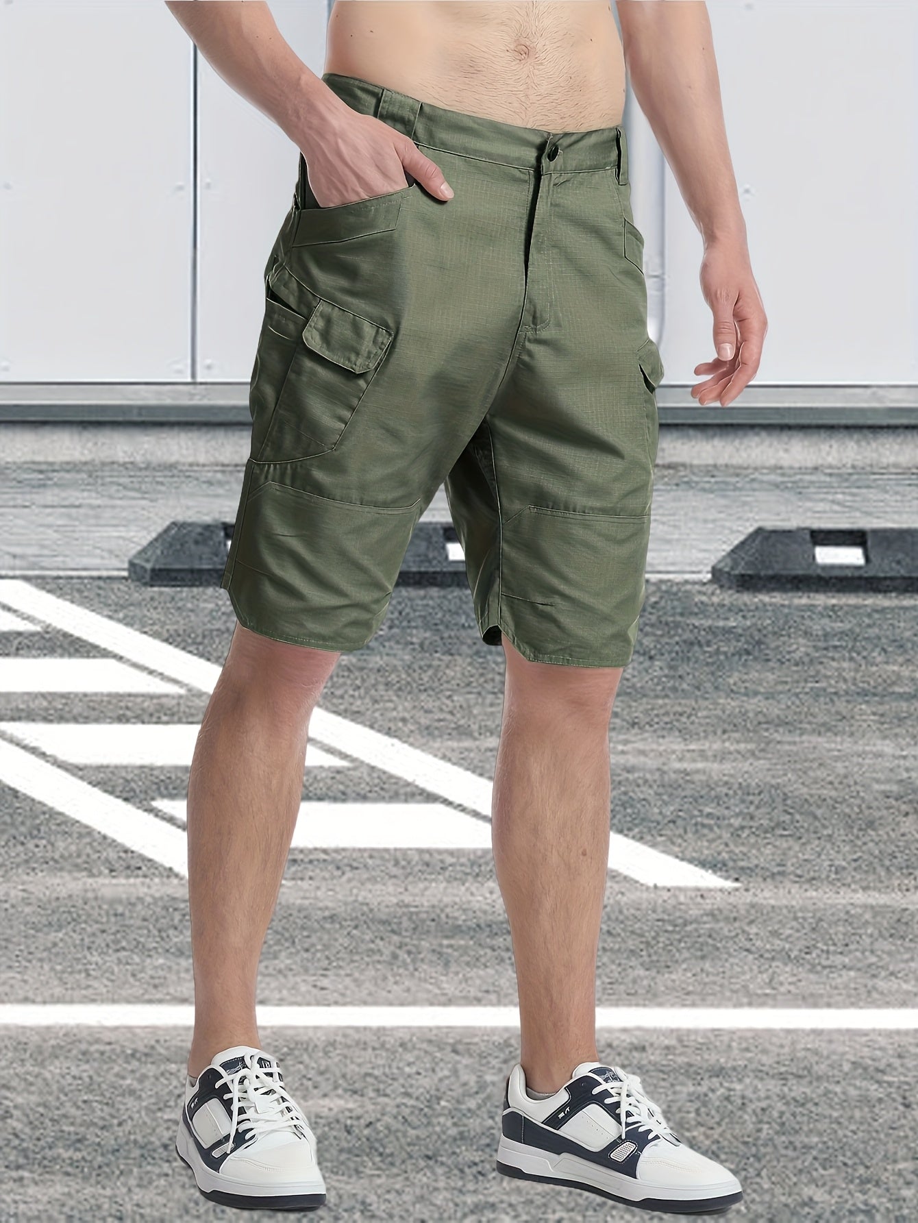 Men's Cargo Shorts Breathable Quick Dry Tactical Work Shorts Multi-Pocket S-XXXL – Outdoor Hiking Fishing Camping Military Style Shorts for Men Black Khaki Grey Green