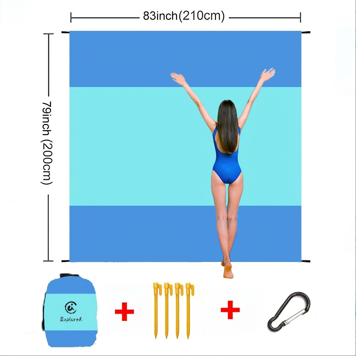 Sand-Free Beach Blanket Oversized – Quick-Dry Lightweight Sandproof Mat for Beach, Camping, Picnic & Travel | Fits 2–10 Adults | Multiple Styles & Sizes