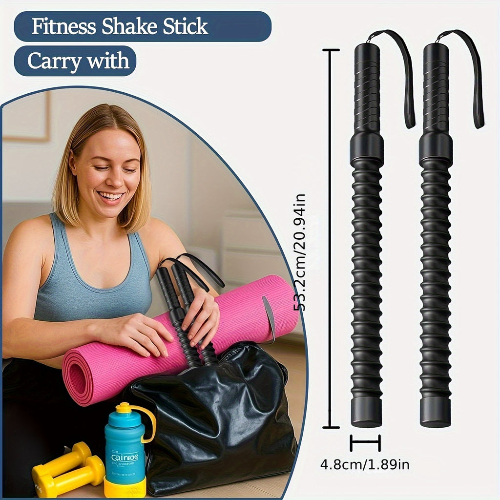 Cordless Battle Rope 2-Pack No Anchor Needed – Portable Home Gym Arm Workout Fitness Rope for Men Women Strength Training HIIT Cardio Muscle Toning Shoulder Exercise