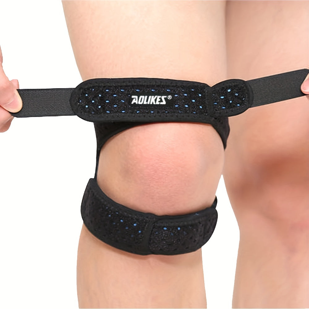 Adjustable Breathable Knee Support Brace – Soft Knit Compression Sleeve for Knee Pain Relief Sports Running Arthritis Gym Hiking Everyday Wear Men Women